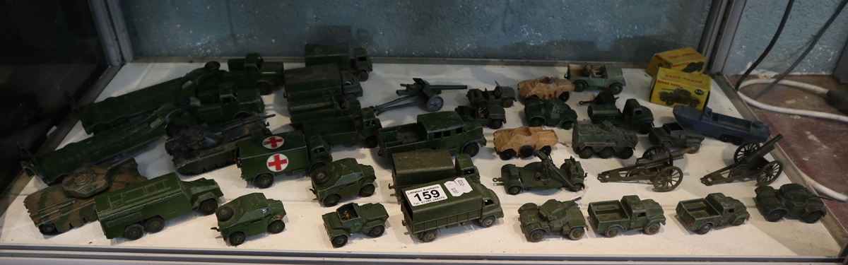 Collection of diecast military vehicles to include Corgi and Dinky