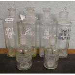 Apothecary bottles