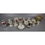 Collection of W.H Goss, Carlton ware etc