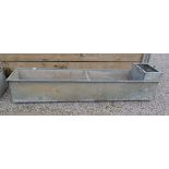 Galvanised garden trough - Approx length 248cm