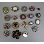 19 brooches