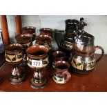 Collection of Prawle pottery