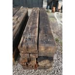 10 weathered railway sleepers