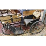1928 French hand propelled tricycle by Ets. G. Poirier with original dynamo lights - Appears