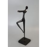 Bronze of a dancing lady - Approx height 27.5cm