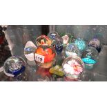 Collection of interesting paperweights