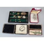 Collection of costume jewellery to include silver