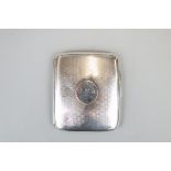 Hallmarked silver cigarette case - 1911 by George Unite - Approx weight 75g