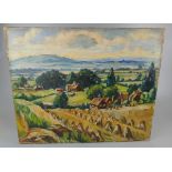 Oil on canvas rural scene - Approx IS: 61cm x 51cm