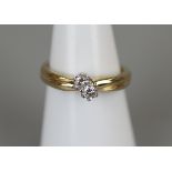 Gold diamond twist ring - Size K½