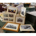 Collection of railway memorabilia to include books, signed photos etc