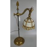 Interesting Victorian brass lamp