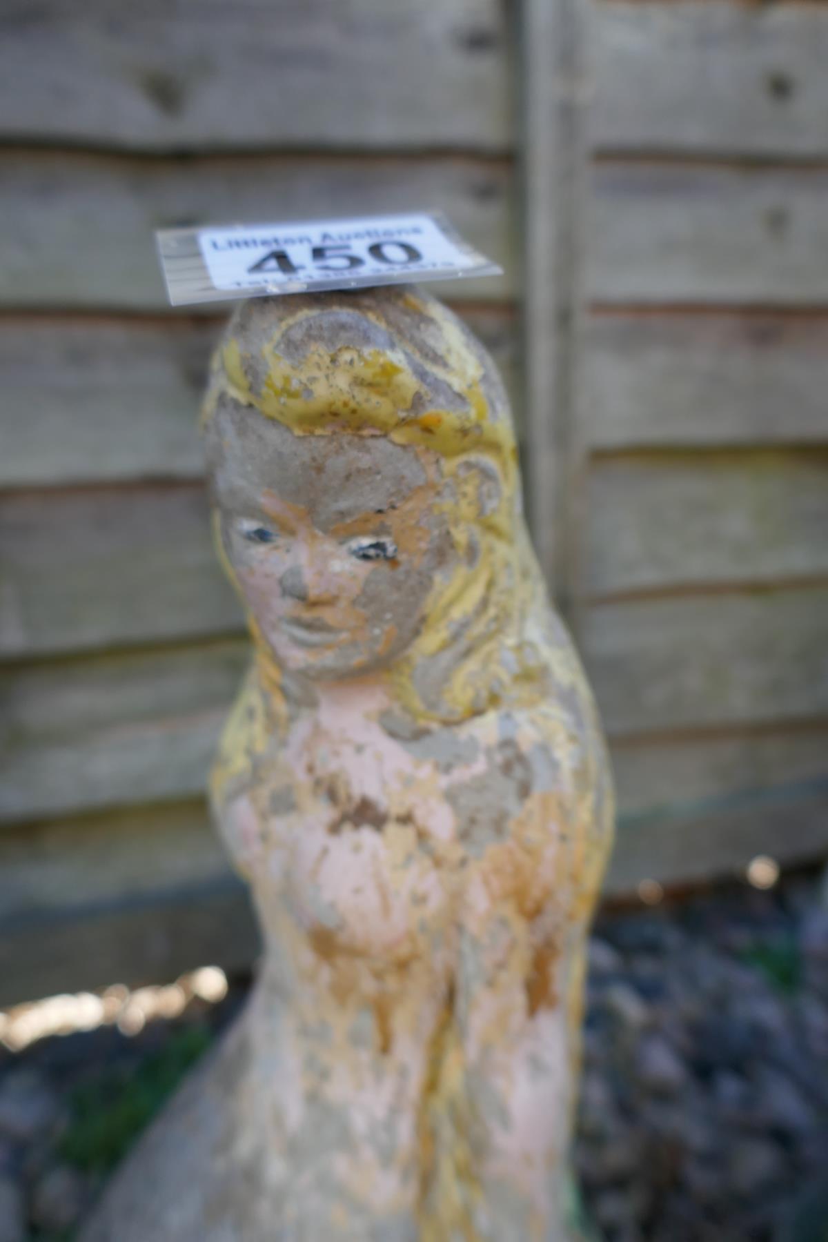 Pair of stone mermaid statues - Bild 2 aus 2