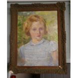 Portrait of young girl called Helena - Approx IS: 28cm x 39cm