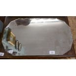 Vintage bevelled glass mirror
