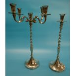 2 candelabras - Approx. height: 54cm