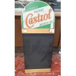 Castrol advertising chalk board - Approx. height: 73cm