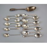 Collection of hallmarked silver spoons - Approx. weight: 377g
