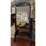 Regency cheval mirror