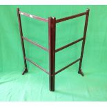 Mahogany towel rail