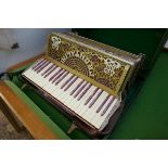 Cased Italian accordion by Frontalini