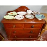 Victorian mahogany chest of drawers - Approx size W: 103cm D: 53cm H: 93cm