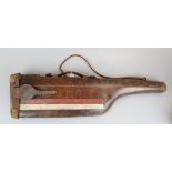 Antique leg of mutton leather gun case