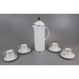 Aynsley Corona Platinum coffee service