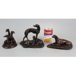 3 dog figurines