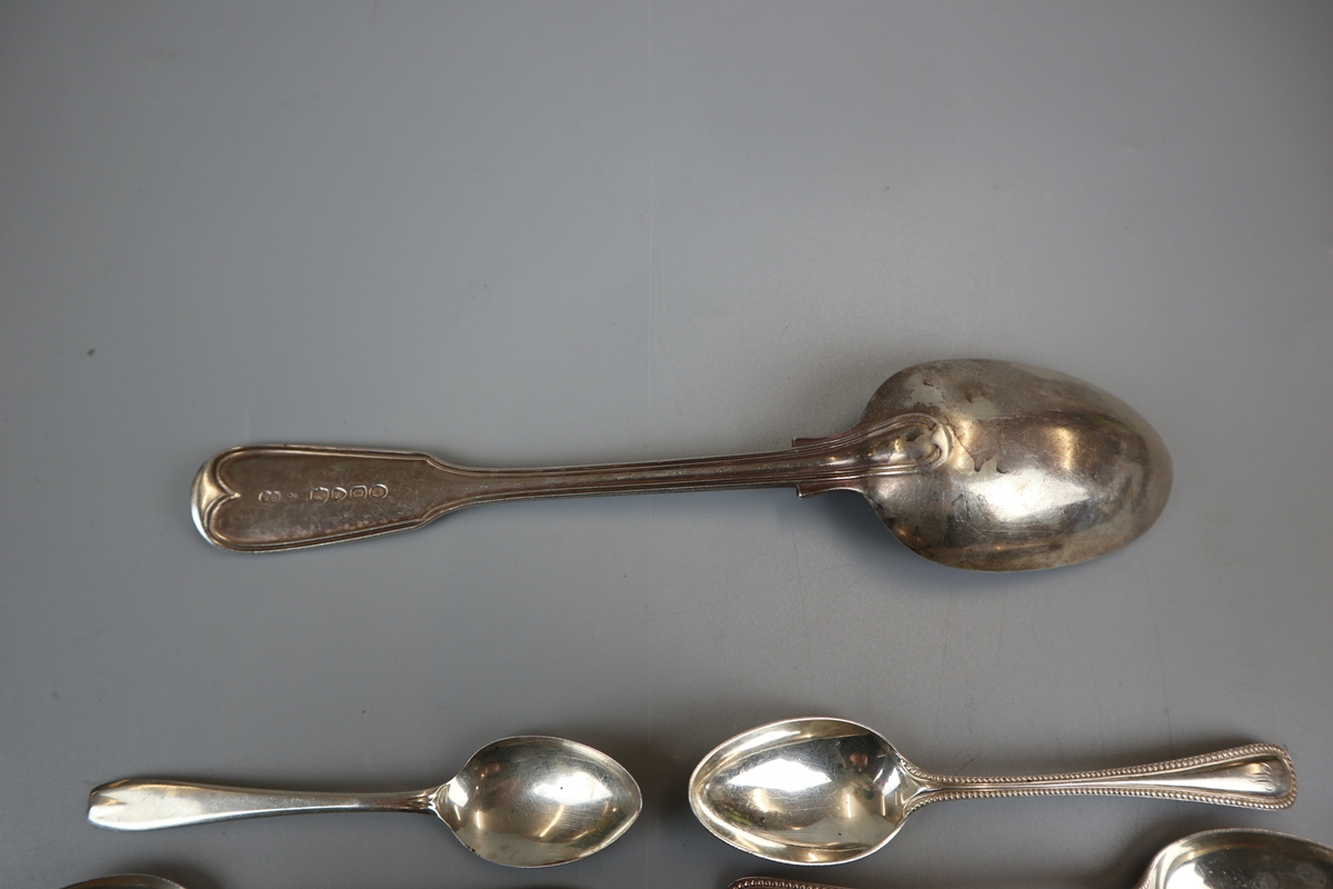 Collection of hallmarked silver spoons - Approx. weight: 377g - Image 3 of 10