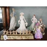 Collection of figurines to include Royal Doulton