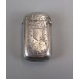 Hallmarked silver Vesta case