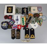 Collection of military patches etc.
