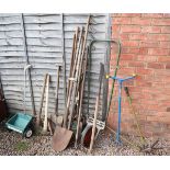 Large collection of gardening tools