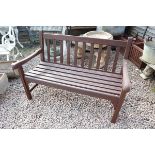 Wooden garden bench