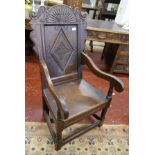 Early oak wainscot chair