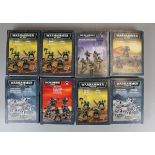 Eight boxed Warhammer sets