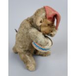 Antique wind up toy - Monkey playing drums