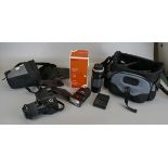 Sony CX300 camera with accessories to include lenses