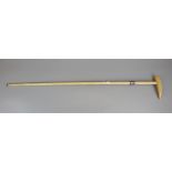 Whale bone and whale tooth walking stick
