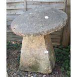 Large antique Cotswold stone staddle stone