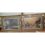 Pair of Victorian scene prints