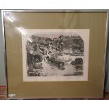 L/E and signed print - Port St Ruan by Graham Clarke