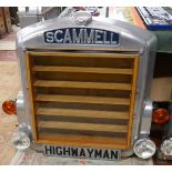Scammell grill radiator shelving unit