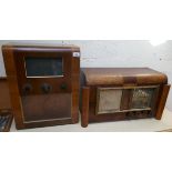 Cossor 77 1940's radio & French valve radio 1950's both parts only