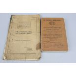 1916 NCO's musketry small book together with 1918 anti-aircraft manual