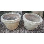 Pair of stone planters