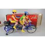 Unusual musical tandem bicycle in original box