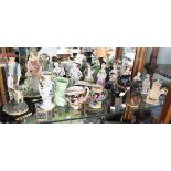 Collection of ceramic figurine's etc
