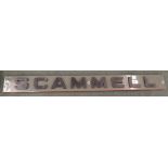 Mounted Scammell grill badge